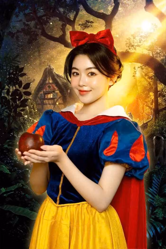 Mới đây, cư dân mạng được phen xôn xao trước những hình ảnh mới của Lọ Lem. Cụ thể, con gái lớn MC Quyền Linh hóa thân thành nàng công chúa Bạch Tuyết.