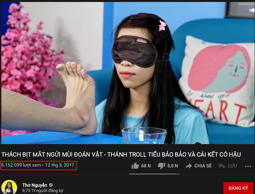 Theo tìm hiểu, video này của kênh Youtube Thơ Nguyễn được đăng tải từ năm 2017 và đã có hơn 6,1 triệu lượt xem, 68 nghìn lượt thích.