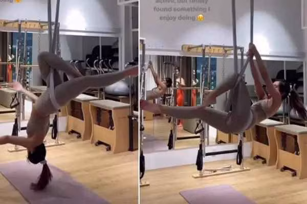 Tiên Nguyễn đã phải tập tành và ăn uống nghiêm ngặt. Thời gian gần đây, nàng rich kid thường chia sẻ những hình ảnh ở phòng tập yoga bay như một minh chứng cho cơ thể chuẩn đẹp.