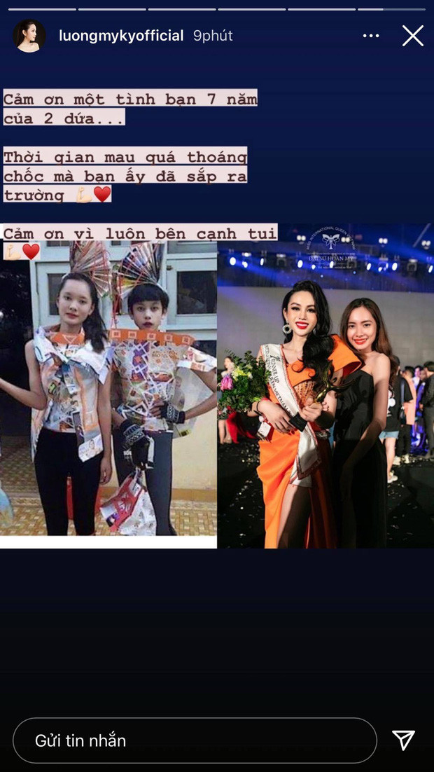 Mới đây, người đẹp chuyển giới họ Lương tiếp tục khiến dân tình thích thú khi thoải mái đăng ảnh từ thời còn học cấp 2 kèm lời cảm ơn người bạn thân.