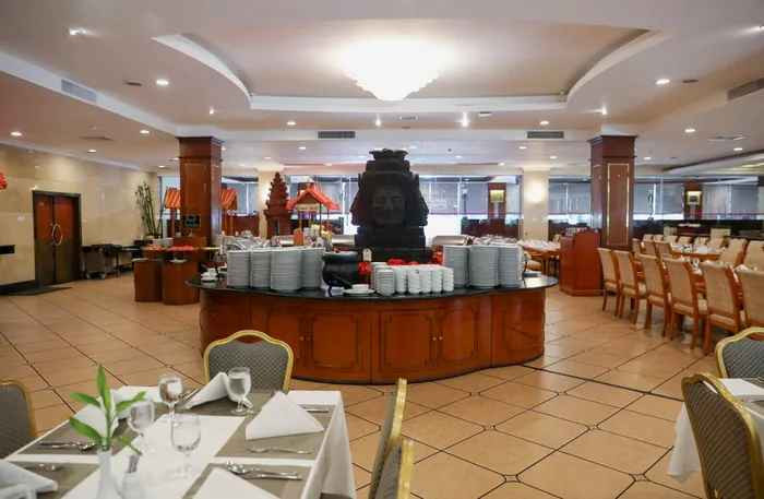 Phòng ăn nơi tuyển U22 Việt Nam dùng bữa được đặt tại tầng trệt với không gian khá rộng rãi.