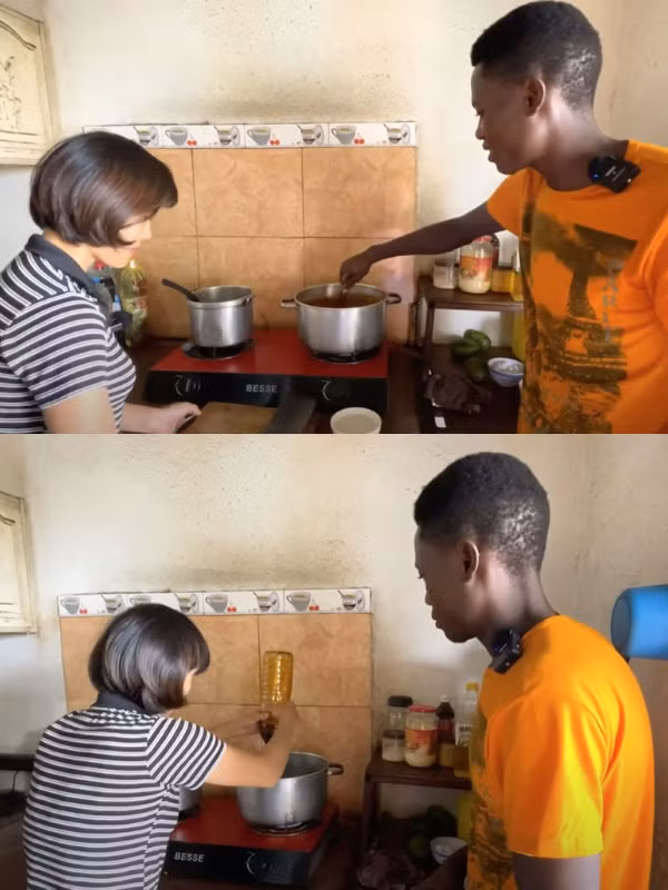 Trước đó, mạng xã hội từng xuất hiện clip Lindo "khẩu chiến" bằng tiếng Việt khi sạp của anh bị phá.