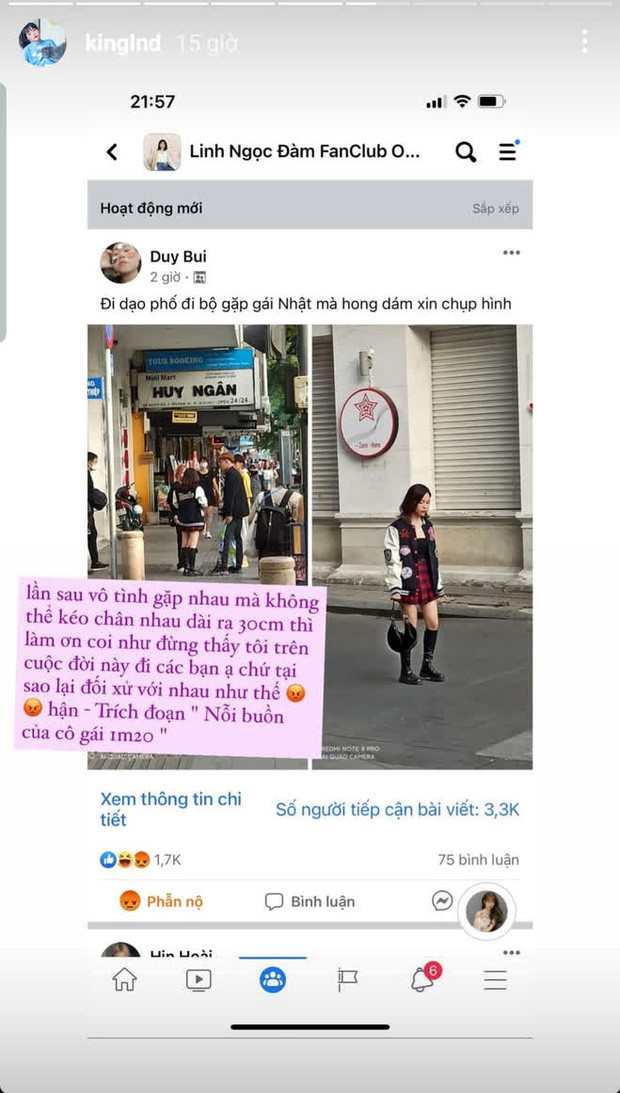 Bài post nhanh chóng thu hút sự chú ý của các thành viên trong group bởi chiều cao thật sự của Đàm tổng một lần nữa bị bóc mẽ.