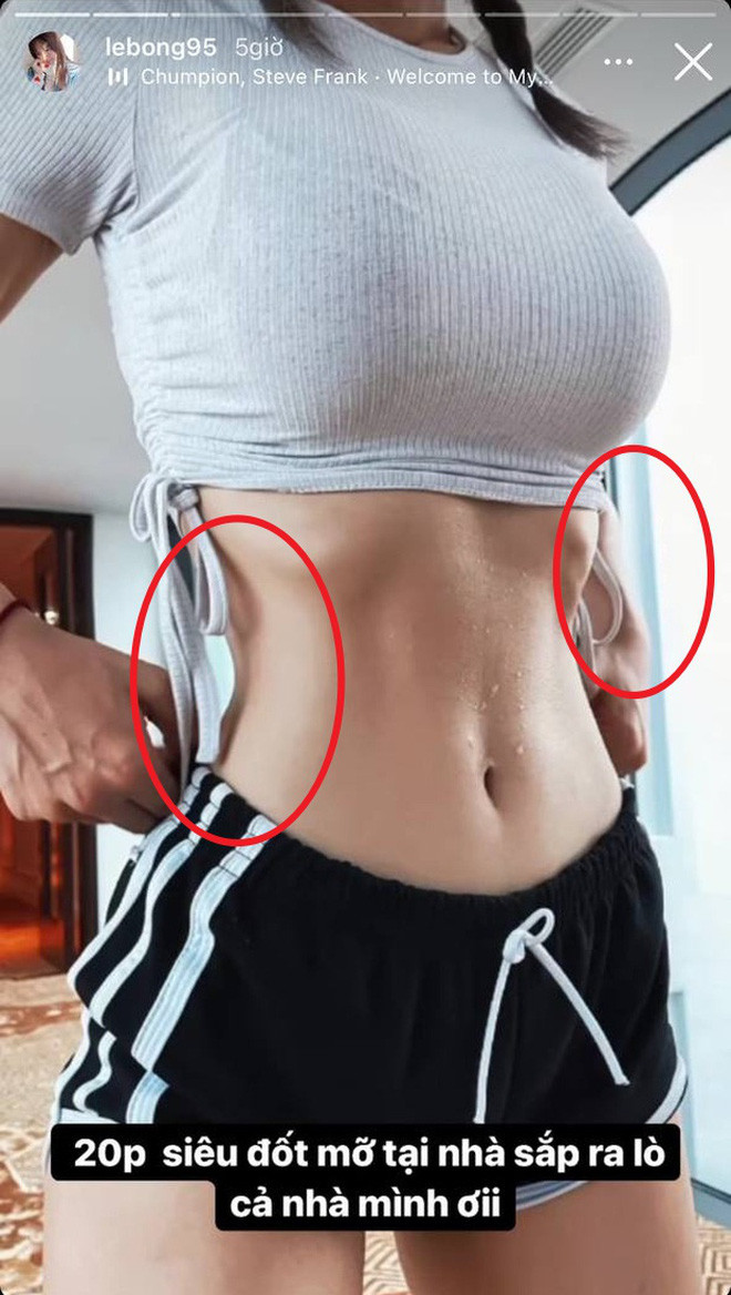 Đây không phải là lần đầu Lê Bống "ăn gian" body trong những tấm ảnh.