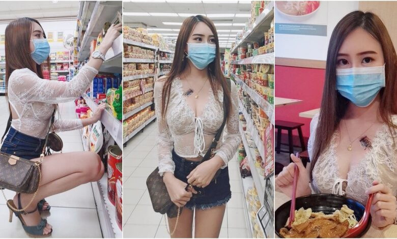 Mớі ᵭây, cộng đồng mạng lại được phen ngã ngửa khi chứng kiến 1 gái xinh ăn mặc mát mẻ khi đi siêu thị.