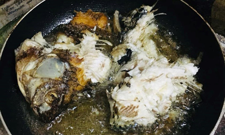 Sau khi màn rán cá thảm họa của cô nàng được đăng tải đã thu hút hơn 1.200 lượt trả lời từ CĐM.