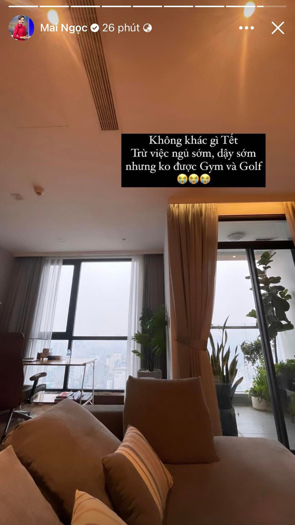 MC của bản tin "Việt Nam hôm nay" cũng rất vui vì nhiều bạn bè quan tâm, gửi cam, hoa tươi đến tặng cho cô.