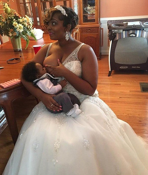 Dù chỉ là những hình ảnh đơn giản về niềm hạnh phúc của một người phụ nữ khi vừa được làm cô dâu, vừa được làm mẹ, nhưng ngay sau khi được đăng tải, nó đã thu hút đông đảo lượt xem và lượng tương tác.