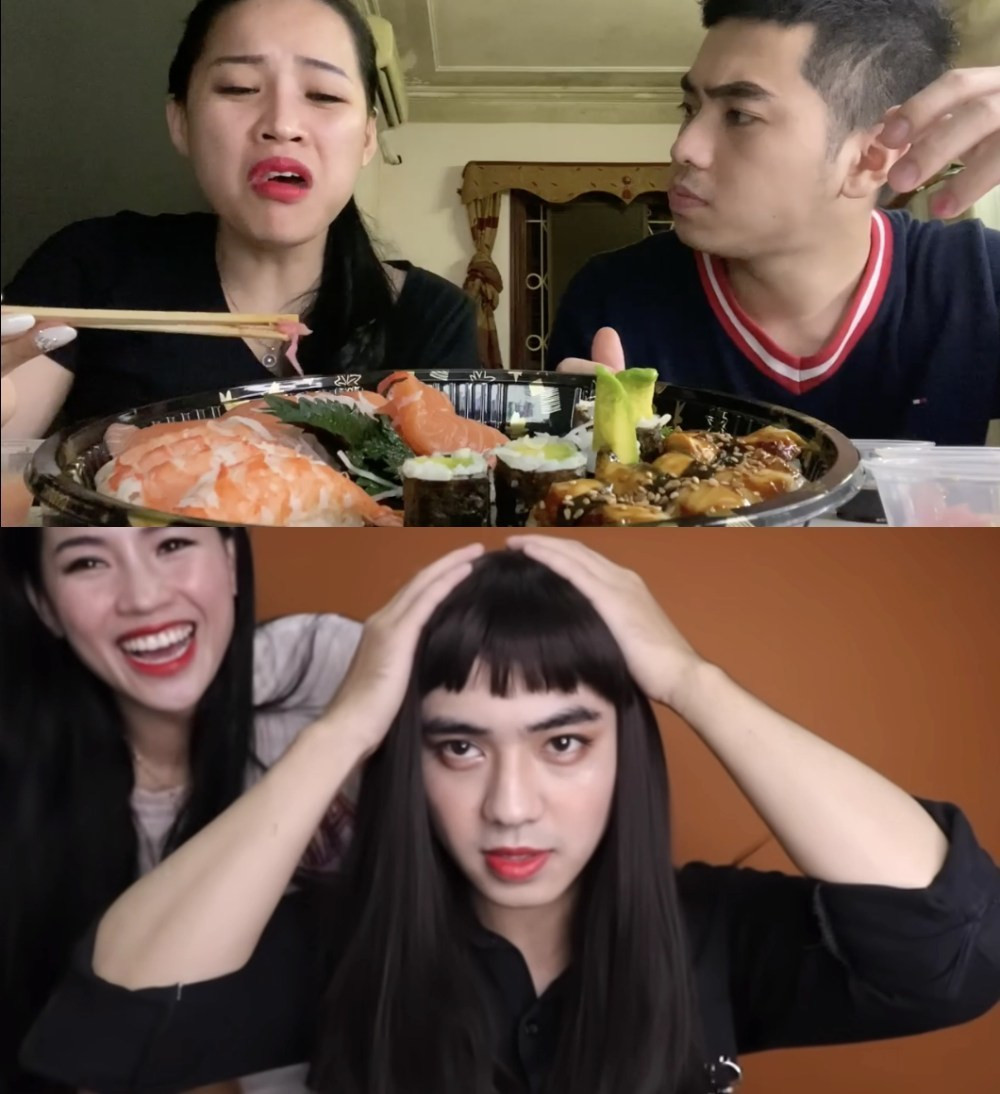 Về lý do chọn người bụng mỡ, Hà Linh cho biết mình thích được ôm, ôm bụng mỡ rất ấm và bên cạnh đó cũng có một chút nào đó được an ủi.