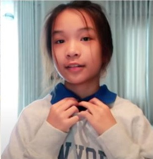 Nụ cười tươi tắn của Thiên Thư Amy làm cho mọi người cảm thấy thoả mãn mà không cần bất kỳ filter nào.