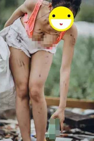 Trước nhóm người này, một cô gái cũng gây tranh cãi với ý tưởng chụp ảnh bên bãi rác.