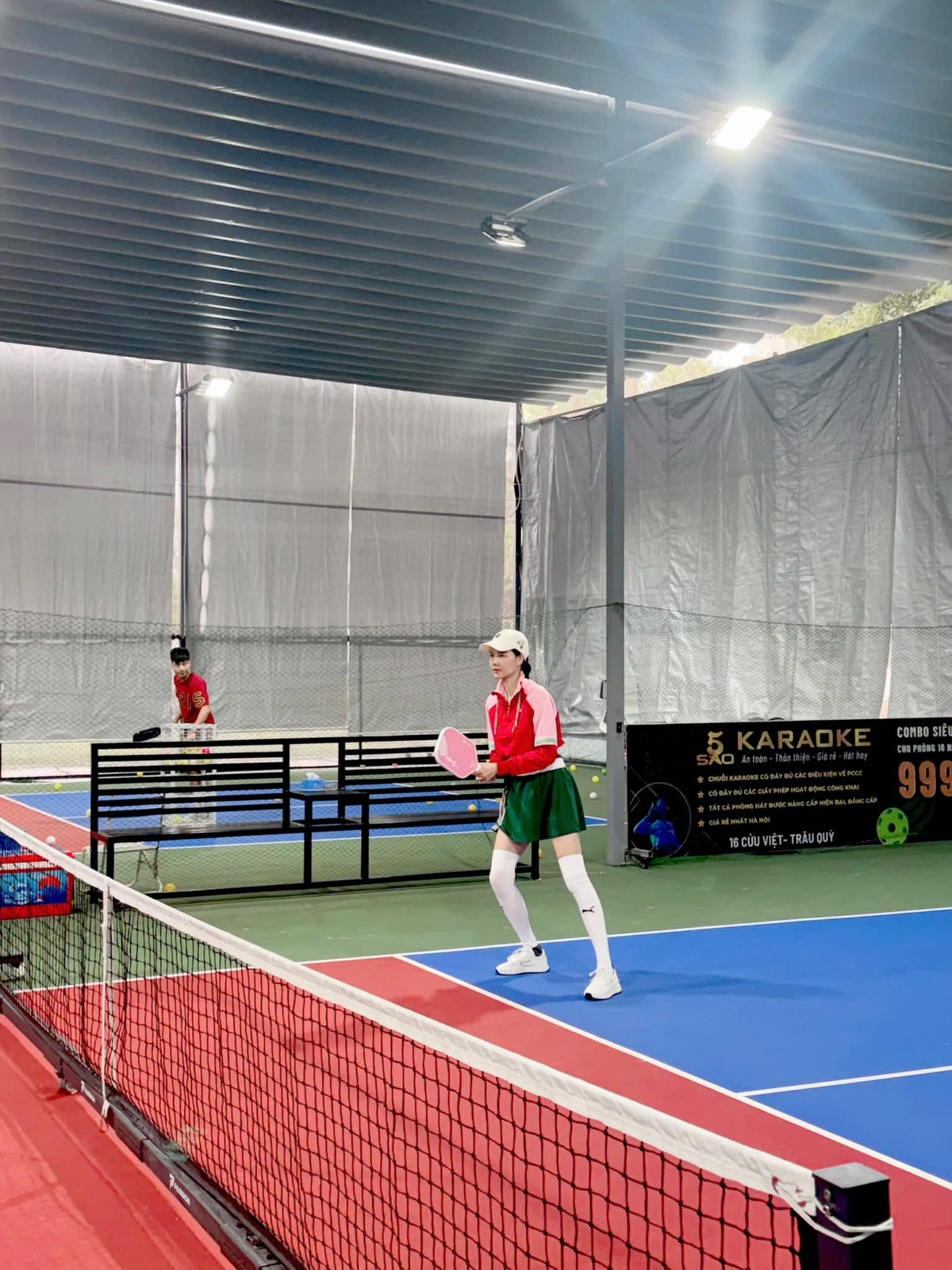 Kỳ Hân và Mạc Hồng Quân đều say mê với pickleball, cứ có thời gian rảnh là cả hai lên đồ ra sân “phẩy vợt”.
