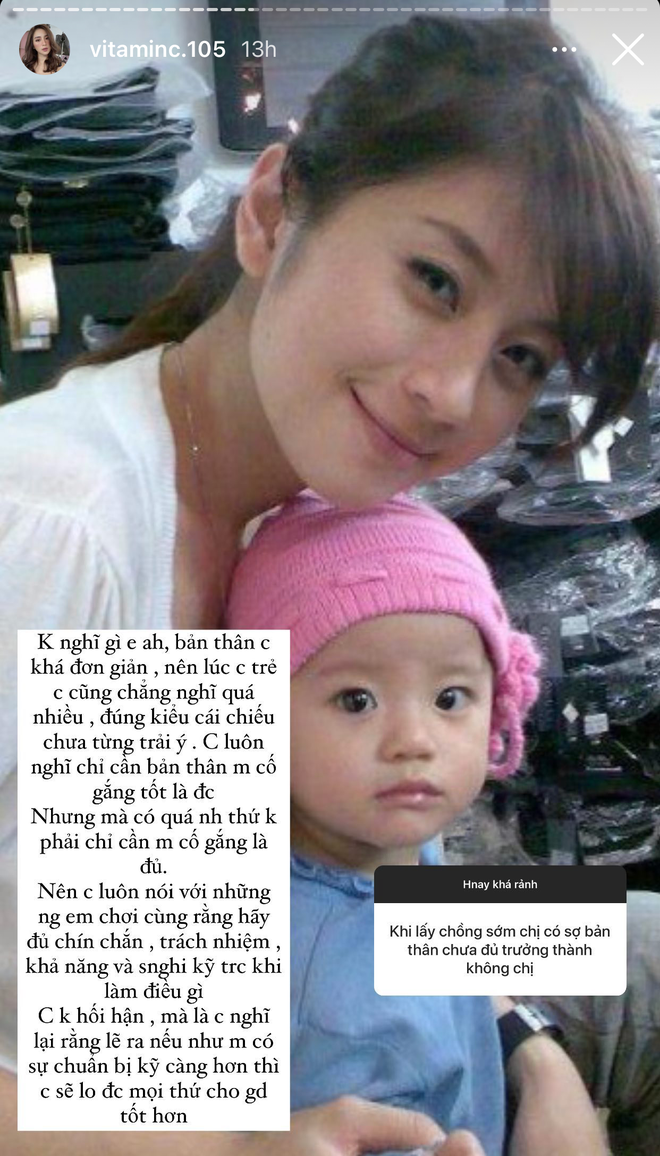 Dường như trải qua thời gian khá dài rồi, giờ đây Miss Audition Ngọc Anh không còn ngần ngại khi tâm sự về biến cố hôn nhân ngày xưa nữa.