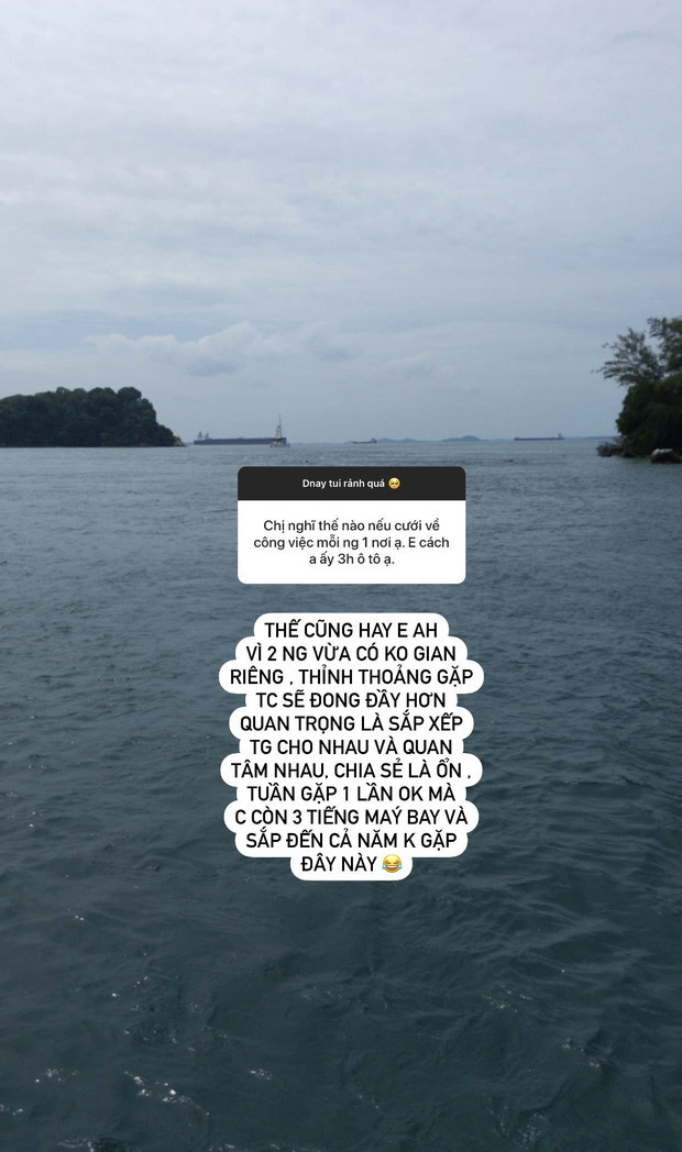 Nói chung cũng mất hơn chục năm mới dừng lại được. Căn bản khó lắm vì còn con cái nữa, chứ nếu người yêu thì đơn giản hơn nhiều". Ngọc Anh nói thêm