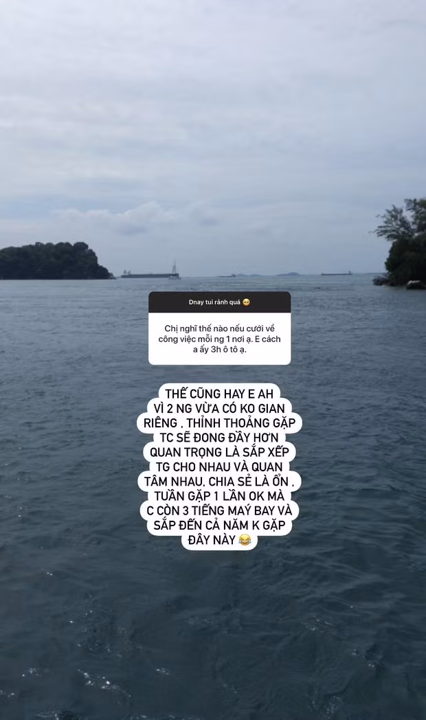 Nói chung cũng mất hơn chục năm mới dừng lại được. Căn bản khó lắm vì còn con cái nữa, chứ nếu người yêu thì đơn giản hơn nhiều". Ngọc Anh nói thêm