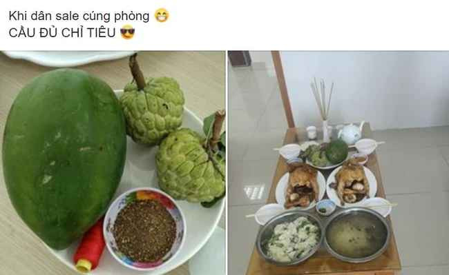 Có 3 mâm ngũ quả gây “chấn động” cõi mạng vì thông điệp ẩn ý vừa sáng tạo, vừa oái oăm như sau.