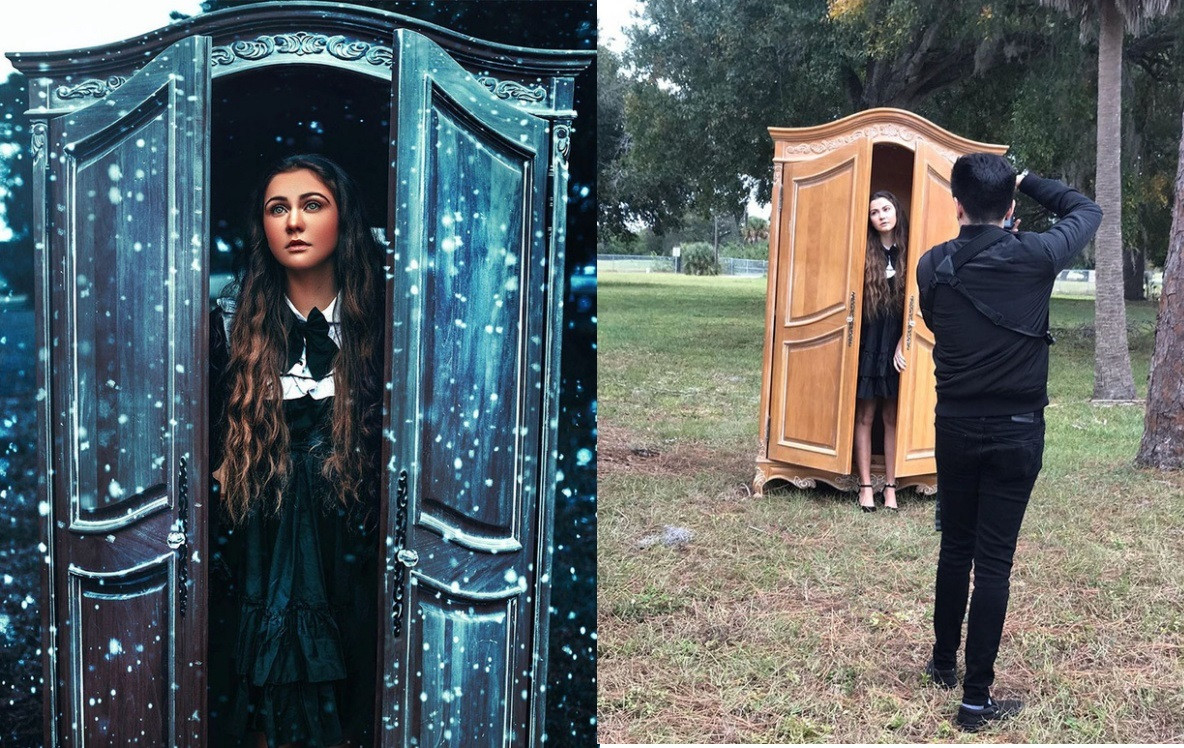 Cover phim "Biểu niên sử Narnia" chỉ nhờ một chiếc tủ quần áo đã qua sử dụng