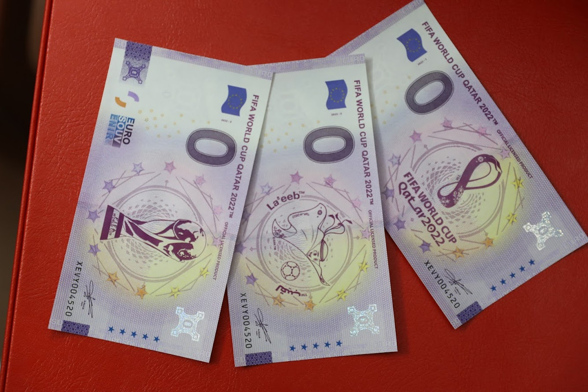 Trọn bộ những tờ tiền lưu niệm World Cup 2022.
