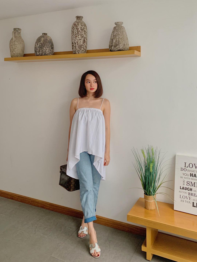 Cũng như nhiều chị em khác, Kaity Nguyễn có niềm đam mê với những loại trang phục rộng rãi.