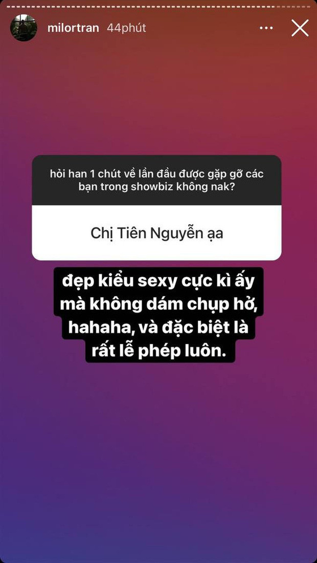 Số là trên Instgram, Milor Trần đã mở một Q&amp;A chia sẻ &amp; nhận xét về những người nổi tiếng mình từng làm việc qua.