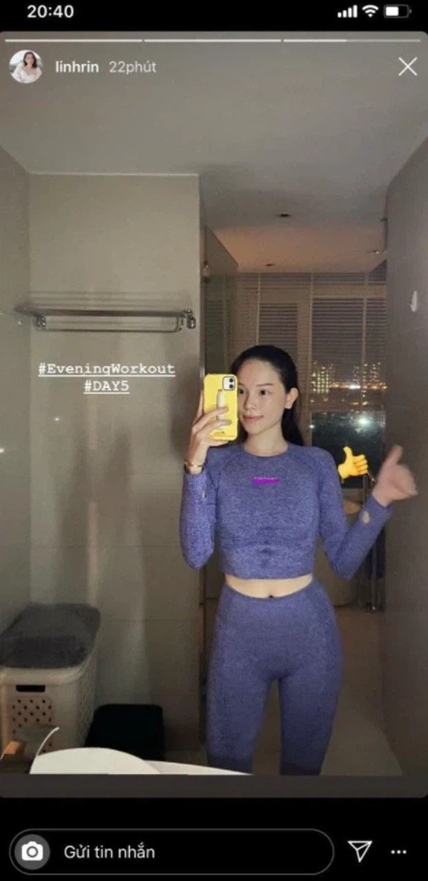 Đây không phải là lần đầu tiên Linh Rin khoe ảnh mặt mộc trên mạng xã hội.