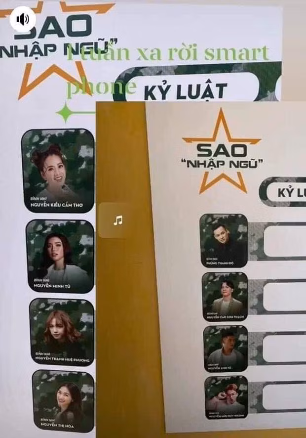 Tính đến thời điểm hiện tại, chỉ có hot streamer Độ Mixi là người đầu tiên xác nhận sẽ tham gia chương trình Sao Nhập Ngũ mùa mới. Tuy nhiên, netizen cũng "âm thầm" truy ra danh tính của các thành viên còn lại bao gồm Minh Tú, Puka, Hòa Minzy, Cara Phương, S.T Sơn Thạch, Anh Tú và Duy Khánh.