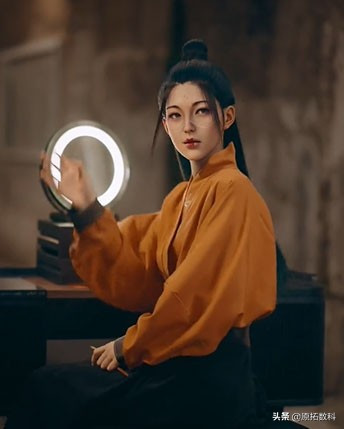 Người xem gần như không thể phân biệt được Liu với người thật, bởi các đường nét khuôn mặt rất chi tiết.