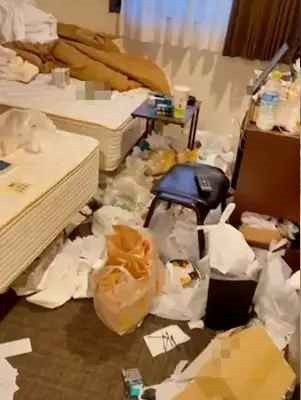 Trước đó, nhiều trường hợp các du khách khi đến du lịch đã xả rác ngập ngụa từ giường đến sàn nhà, đồ dùng trong phòng cũng bị đảo lộn khiến nhân viên dọn phòng vô cùng vất vả.