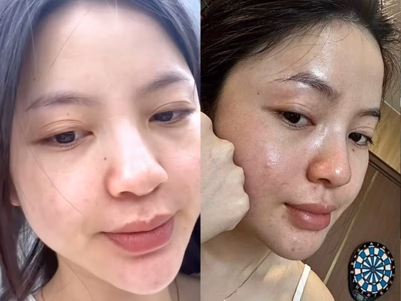 Đi lên từ nghề bán mỹ phẩm nên mặt mộc tàn tạ của bà xã Quang Hải khiến nhiều người giật mình.