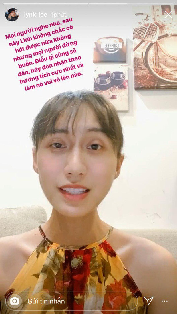Câu chuyện sang Thái mài yết hầu của Lynk Lee cũng được cô nhắc tới trong dòng trạng thái mới nhất của mình.