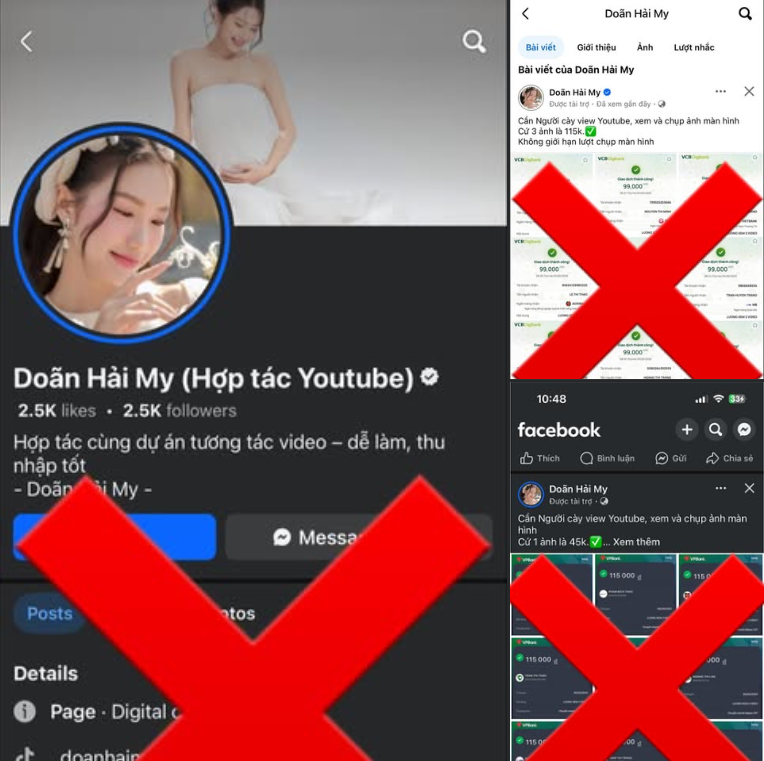 “Gần đây, có những nick (tài khoản) giả mạo My với mục đích trục lợi, lừa đảo, thậm chí còn có nick tick xanh. Mong mọi người cảnh giác ạ! My và gia đình cảm ơn mọi người rất nhiều ạ!”, người đẹp sinh năm 2001 chia sẻ đính kèm là link các tài khoản chính thức của cô, và các thành viên trong gia đình.