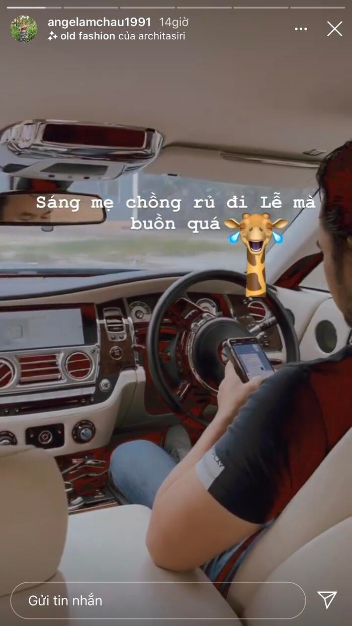 Mới đây, trên story của hot girl Việt lấy chồng đại gia hóm hỉnh chia sẻ khoảnh khắc khi đi với mẹ chồng và chồng thu hút sự chú ý của CĐM.