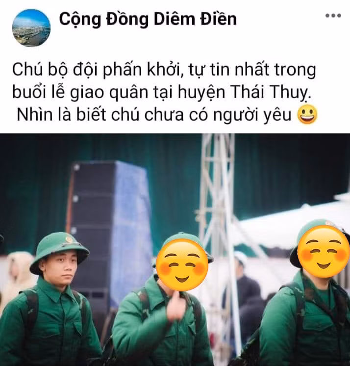 Mới đây, một Fanpage của tỉnh Thái Bình đăng tải loạt ảnh các thanh niên lên đường nhập ngũ trong Lễ giao quân. Trong đó hình ảnh anh chàng có gương mặt tương đồng với Quang Linh Vlogs mặc áo bộ đội nhận về nhiều sự chú ý và được chia sẻ rộng rãi trên mạng xã hội.