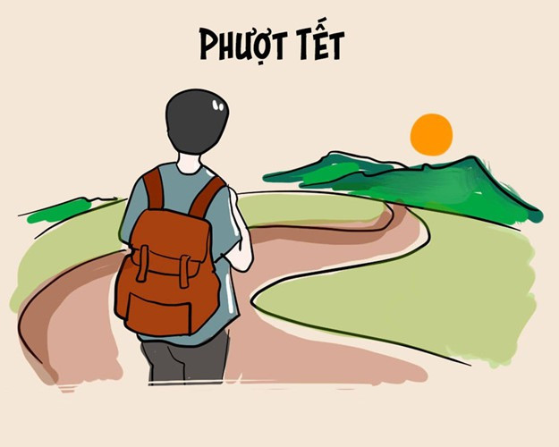 Với nhiều bạn trẻ, Tết là thời điểm được nghỉ dài ngày và họ tranh thủ thời gian này để đi phượt cùng bạn bè. Để ghi lại khoảnh khắc này, họ không ngần ngại đăng tải lên trang cá nhân của mình.