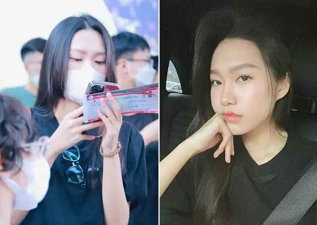 Đặc biệt, Doãn Hải My còn tự tin show chiếc mặt sau khi đã được tẩy trang sạch sẽ.