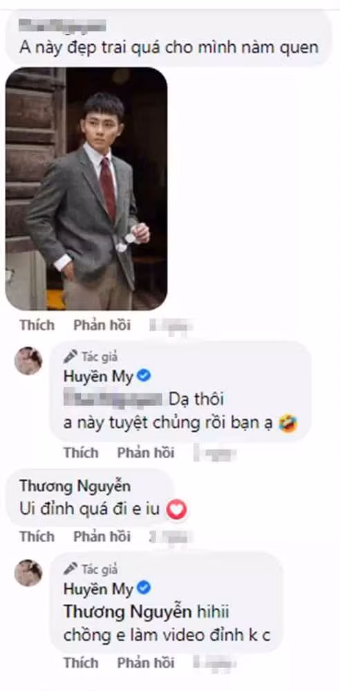 Đặc biệt, khi có một tài khoản đăng hình ảnh của chú rể kèm bày tỏ: "Anh này đẹp trai quá, cho em xin phép làm quen được không?", bồ cũ Quang Hải lập tức cho hay: "Dạ thôi bạn ơi, anh này tuyệt chủng rồi bạn ạ".