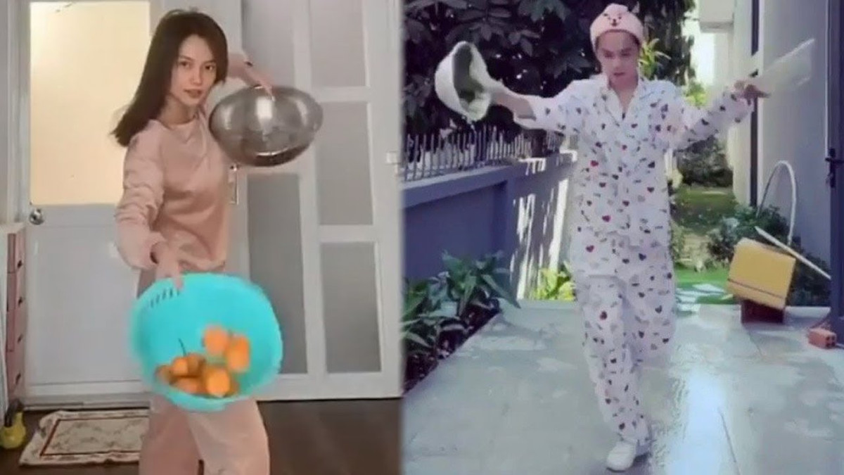 Lúc này Ngọc Trinh mới chia sẻ, cô phải làm 3 lần mới "biến tấu" cho ra được clip hoàn hảo như vậy. Thậm chí lần đầu tiên Ngọc Trinh còn làm rơi hết rau xuống đất. Vậy mới nói "khổ luyện thành tài", mọi thành công đều phải trải qua những lần thất bại và cần bỏ ra không ít công sức.