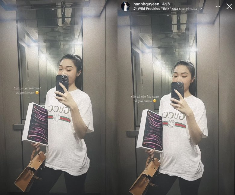 Song mới đây, Hạnh Quyên vừa đăng tải hình ảnh mới lên story khiến nhiều người giật mình.