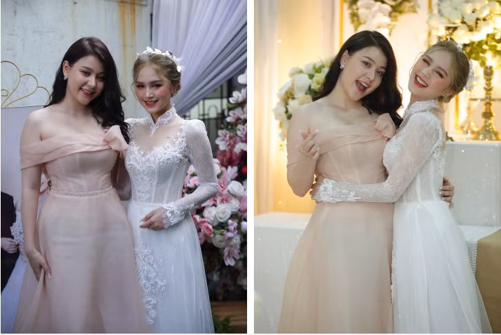 Có thể thấy qua ống kính camera thường, Wilson Nhật Anh vẫn giữ được vẻ xinh xắn nhờ lối makeup nhẹ nhàng cùng làn da sáng mịn.