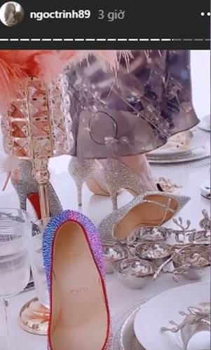 Tiêu tốn con số trăm triệu nhưng từ khi ở đến nay, Ngọc Trinh chưa bao giờ ngồi lên để dùng bữa.