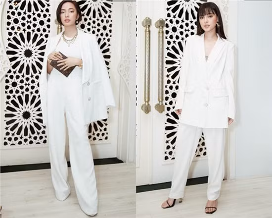 Tú Hảo và Châu Bùi có lẽ là cặp đôi gây hoang mang nhất vì không ít lần dân tình được dịp chia sẻ những hình ảnh so sánh ngoại hình và phong cách thời trang giống nhau đến ngỡ ngàng của hai cô nàng hot girl "đình đám" này.