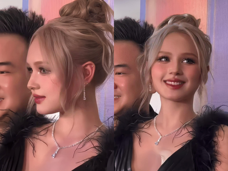 Từ sống mũi cao, đôi môi xinh và làn da trắng mịn đã khiến cam thường phải chịu thua trước Xoài Non.