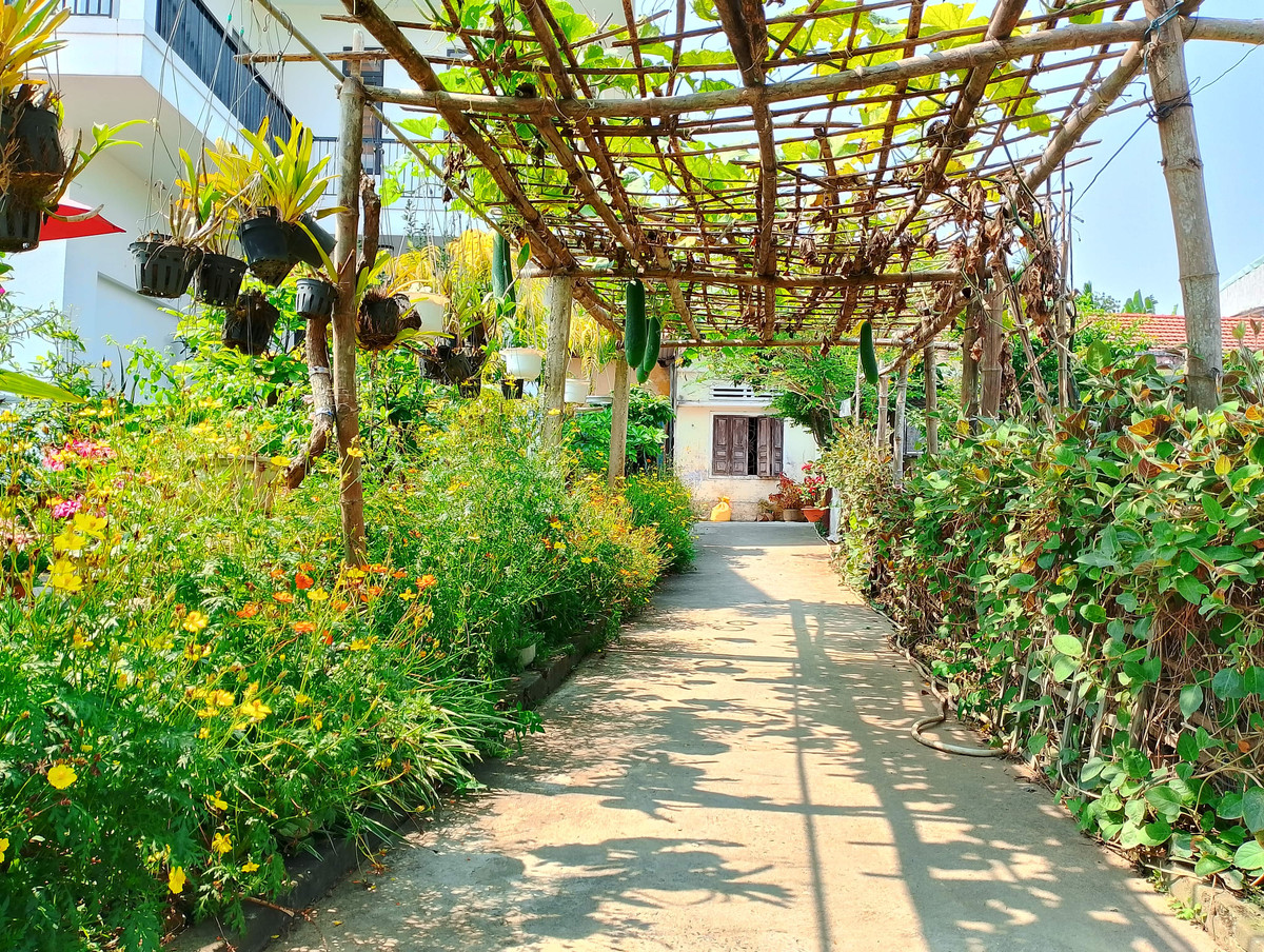 Ngôi làng cổ này không chỉ giữ lại những ngôi nhà có kiến trúc cổ xưa mà còn giữ cả nếp sống giản dị, chân chất của người dân một vùng quê với ruộng lúa, bờ tre.