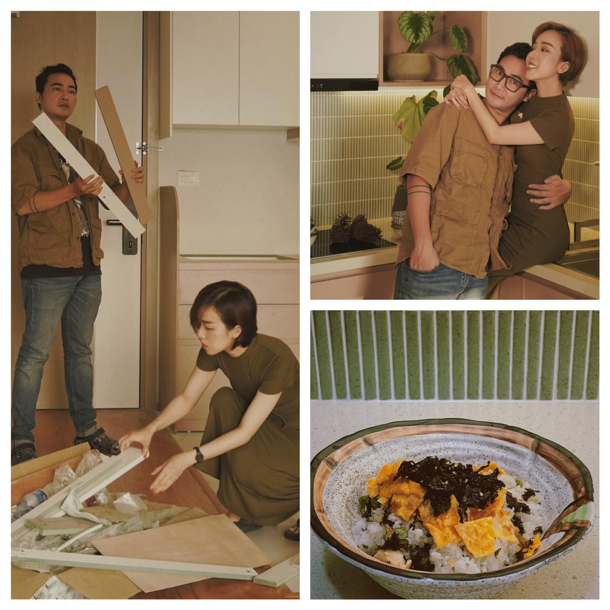 Nhưng khi ngồi nghĩ về ý nghĩa thật sự của một bộ ảnh cưới, đôi trẻ nhận thấy: "Ảnh cưới như những thông báo không lời về câu chuyện riêng của mỗi cặp đôi. Dành cả thanh xuân để đi đó đây rồi, giờ tại sao không thực hiện thông báo theo cách thân thuộc nhất, có dấu mốc nhất, chụp tại "Nhà" rồi treo trên tường nhà mình luôn".