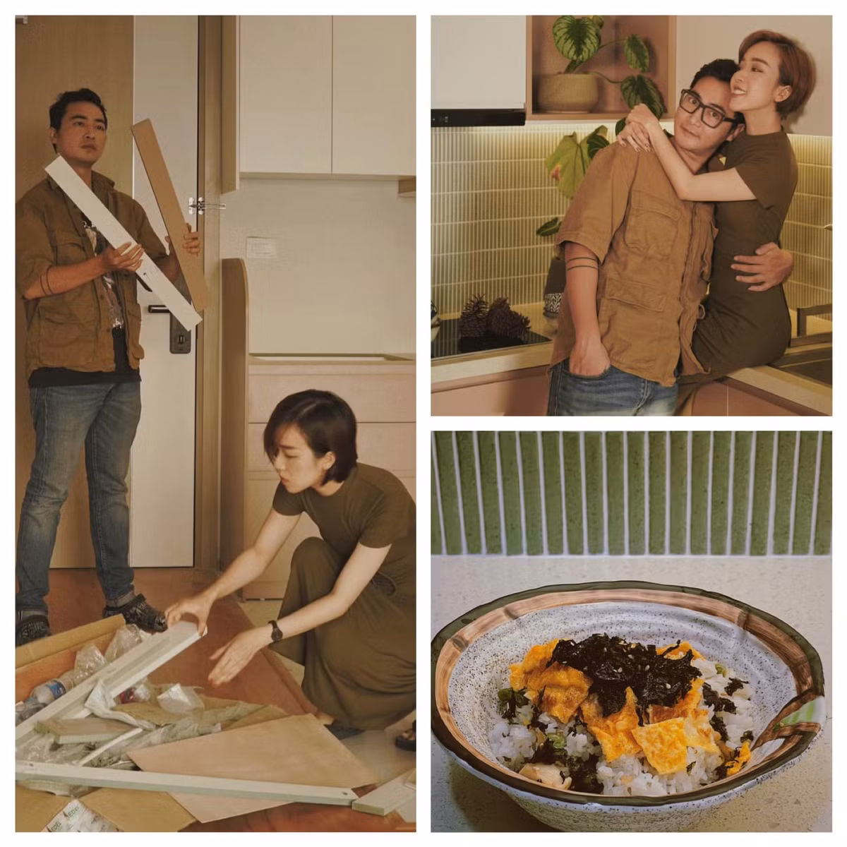 Nhưng khi ngồi nghĩ về ý nghĩa thật sự của một bộ ảnh cưới, đôi trẻ nhận thấy: "Ảnh cưới như những thông báo không lời về câu chuyện riêng của mỗi cặp đôi. Dành cả thanh xuân để đi đó đây rồi, giờ tại sao không thực hiện thông báo theo cách thân thuộc nhất, có dấu mốc nhất, chụp tại "Nhà" rồi treo trên tường nhà mình luôn".