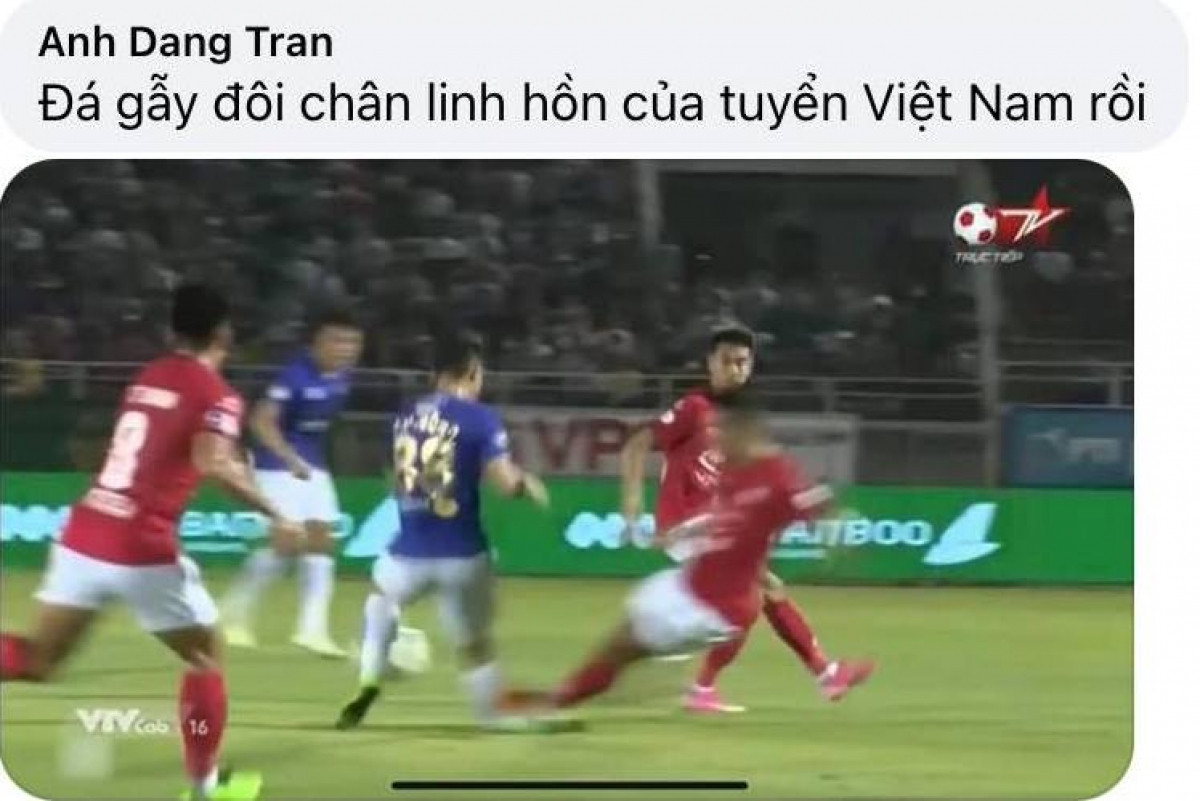 Theo nhiều netizen, pha vào bóng có phần ác ý của Ngô Hoàng Thịnh đã "đá gẫy đôi chân linh hồn của đội tuyển Việt Nam rồi". Bởi như đã biết Đỗ Hùng Dũng là tiền vệ quan trọng trong sơ đồ của HLV Park Hang Seo trong những trận chiến vừa qua trên khắp các đầu trường.