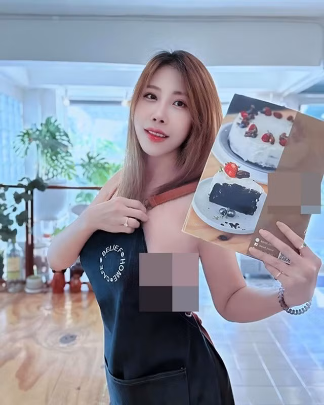 Trên trang cá nhân, không ít lần Nathayada khoe lợi thể vòng 1 "nặng trĩu" của mình.