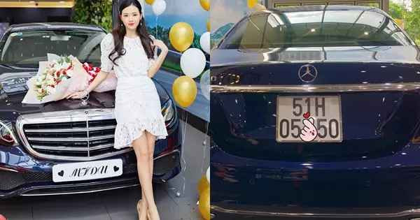 Trước đó, Midu từng gây chú ý khi khoe tậu xế sang cùng biển số đẹp.