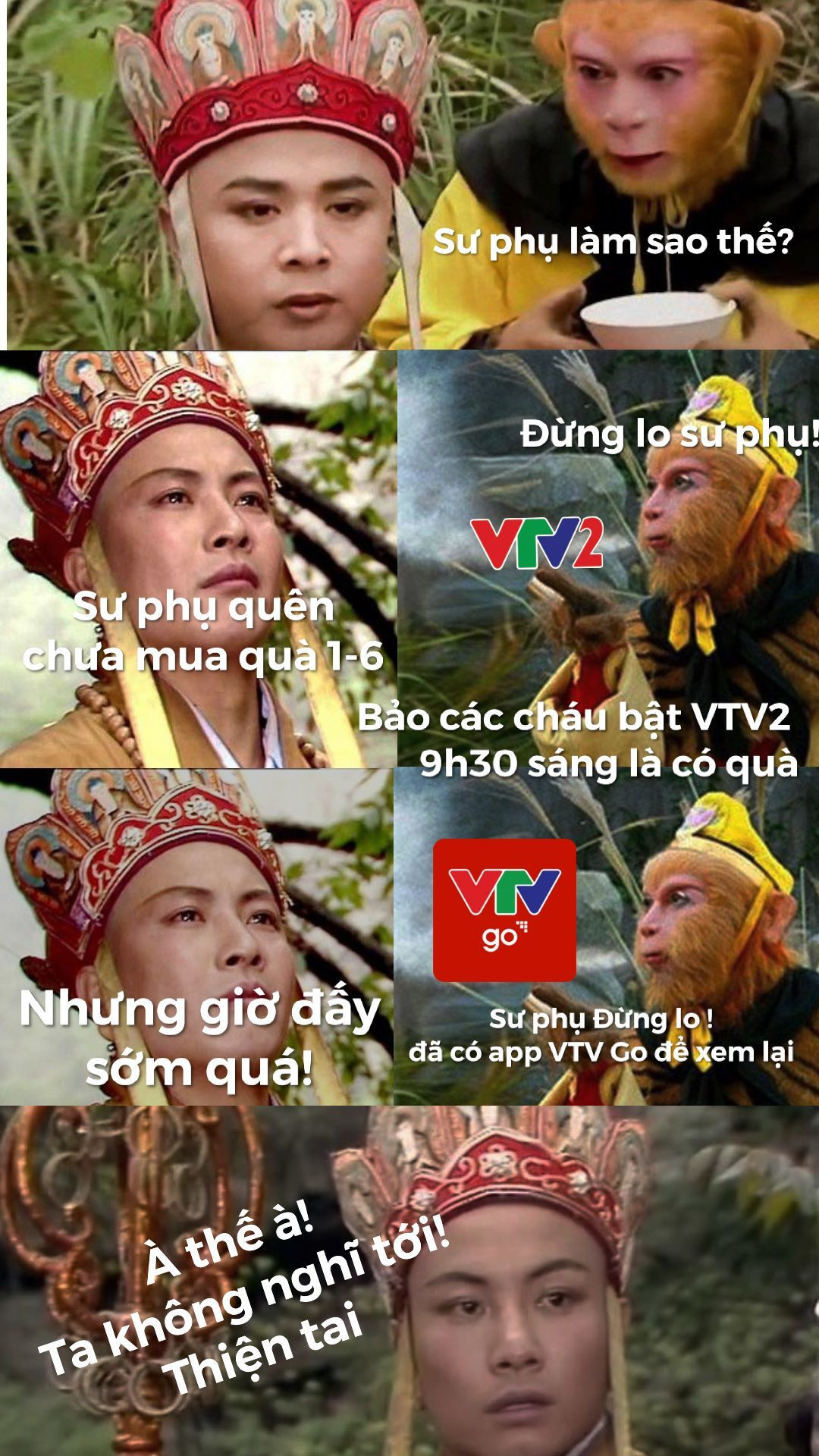 Fanpage VTV2 cũng tranh thủ quảng bá cho bộ phim Tây Du Ký theo cách khá hiện đại.