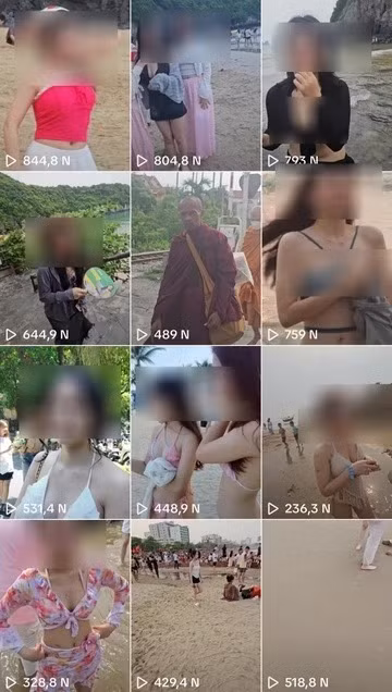 Khoảng thời gian này một năm trước, một nam TikToker khiến cư dân mạng phẫn nộ khi đăng tải hơn 700 video ngắn với hình ảnh các cô gái mặc đồ tắm bên bờ biển.